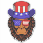 Vierde patriottische Pet uit de Verenigde Staten v Sticker (Voorkant)