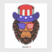 Vierde patriottische Pet uit de Verenigde Staten v Sticker (Vel)