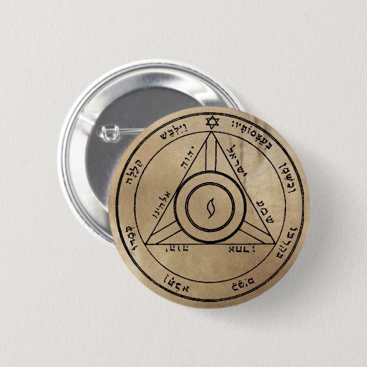 Vierde Pentacle van de Button van Saturnus (Voorkant /achterkant)