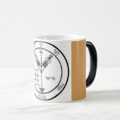 Vierde Pentacle van Jupiter Magische Mok (Voorkant rechts)