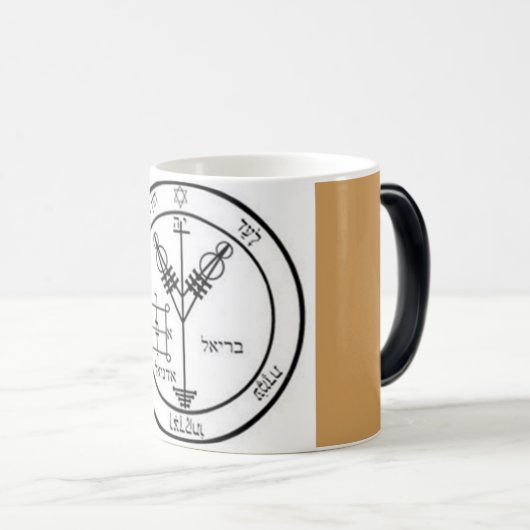 Vierde Pentacle van Jupiter Magische Mok (Voorkant rechts)