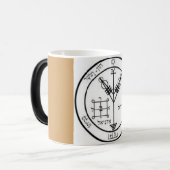 Vierde Pentacle van Jupiter Magische Mok (Voorkant links)