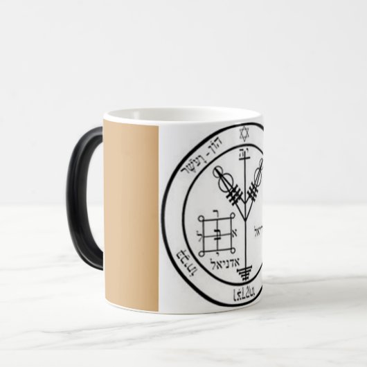 Vierde Pentacle van Jupiter Magische Mok (Voorkant links)