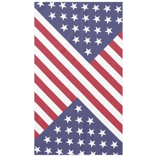 Vierde picknick Stars en Stripes American Patriot Tafelkleed (Voorkant)