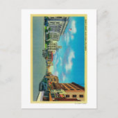 Vierde straat in Santa Rosa, CAS-anta Rosa, CA Briefkaart (Voorkant)