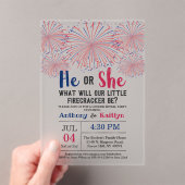 Vierde trieste trimester van juli acryl uitnodigingen (Insitu (Draagbaar))