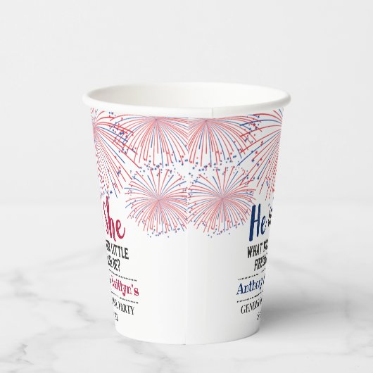 Vierde trieste trimester van juli papieren bekers (Rechts)