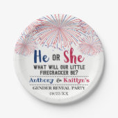 Vierde trieste trimester van juli papieren bordje (Voorkant)