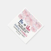 Vierde trieste trimester van juli servet (Hoek)