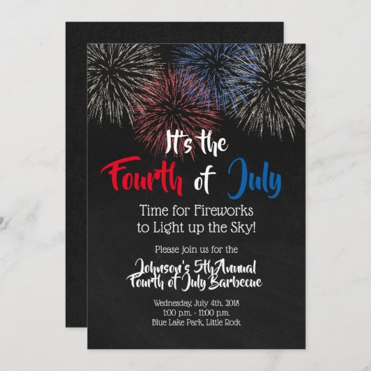 Vierde uitnodiging in juli (Voorkant / Achterkant)