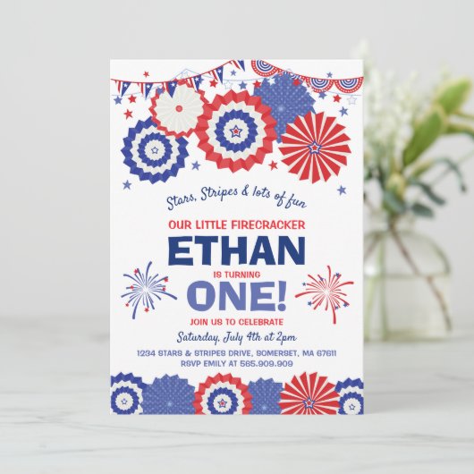 Vierde uitnodiging op de vierde dag van juli (Staand voorkant)