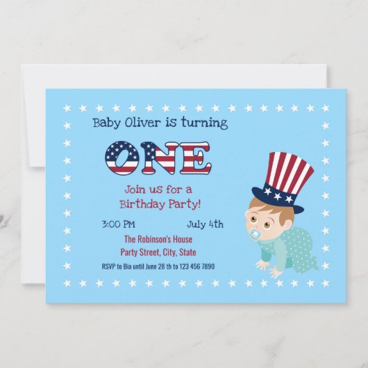 Vierde uitnodiging van de Jongen Partij van juli 1 (Voorkant)