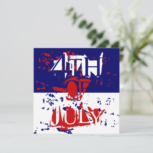 Vierde uitnodiging van de partij van juli (Staand voorkant)