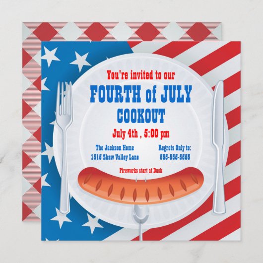 Vierde Uitnodiging van de Raadpleging van Juli (Voorkant / Achterkant)