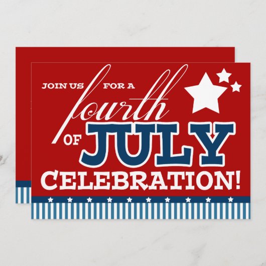 Vierde uitnodiging van juli (Voorkant / Achterkant)