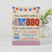 Vierde uitnodiging van juli BBQ (Staand voorkant)