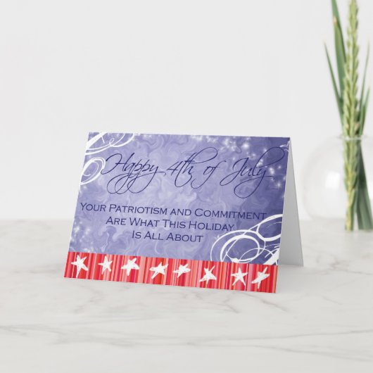 vierde van de Kaart van Juli voor Onze Troepen (Voorkant)