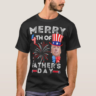 vierde van de vierde van Vaderdag van 4 juli T-shirt