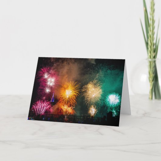 vierde van het Vuurwerk van Juli in NYC Kaart (Voorkant)