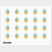 Vierde van juli Partij Cupcake Ronde Sticker (Vel)