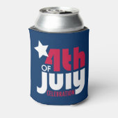 Vierde van juli Viering Koelbox Blikjeskoeler (Blikje Achterkant)