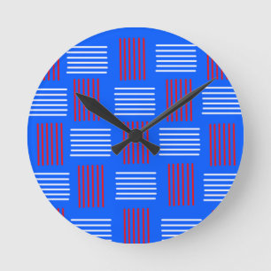 Vierde van juli Weave Ronde Klok