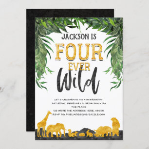 Vierde verjaardag, Fourever wild, Oerwoud, safari Kaart