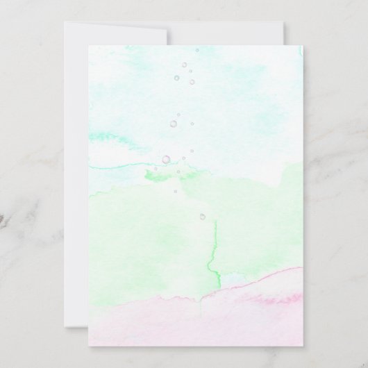 Vierde verjaardag, onder het Zee Save The Date (Achterkant)