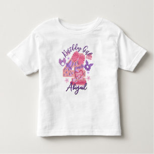 Vierde verjaardag peuter tshirts Cute Bow