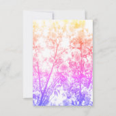 Vierde verjaardag Roze Cherry Blossom Floral Kaart (Achterkant)