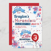 Vierde verjaardag van de Dag van de Dag van de Dag Kaart (Voorkant / Achterkant)