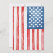 Vierde verjaardag van de feestdag van juli kaart (Achterkant)