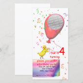 Vierde verjaardag van de waterpartij Chicken Invit (Voorkant / Achterkant)