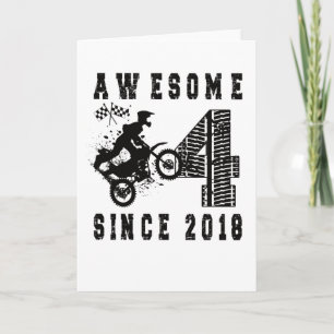Vierde verjaardag van Gift Dirt Bike Boy geboren i Kaart
