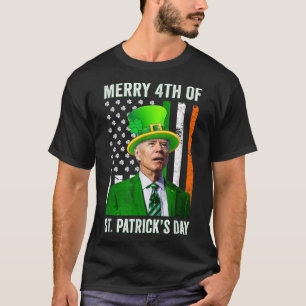 Vierde verjaardag van Joe Biden Leprechau van St.  T-shirt