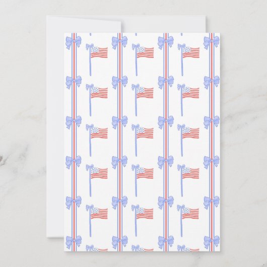 Vierde verjaardag van juli, Amerikaanse vlag Kaart (Achterkant)