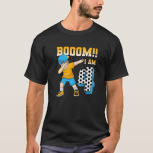 Vierde verjaardag Voetbal Voetbal Vierde jaar T-shirt