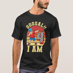 Vierde verjaardag Voetbal Voetbal Vierde jaar T-shirt