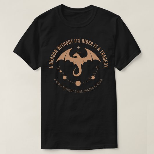 Vierde vleugel Romantasy Fantasy YA Dark Academia T-shirt (Design voorkant)