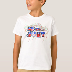 Vierde vuurwerk T-shirt van juli
