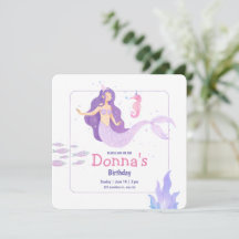 Vierde Waterverf Zeemeermin Birthday