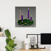 Vierde week van de Advent Poster (Thuiskantoor)