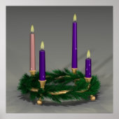 Vierde week van de Advent Poster (Voorkant)