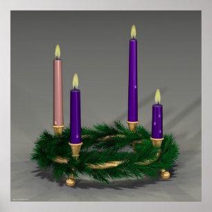 Vierde week van de Advent Poster