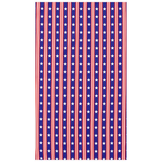 Vierde Witte sterren en rode en witte strepen van  Tafelkleed (Voorkant)