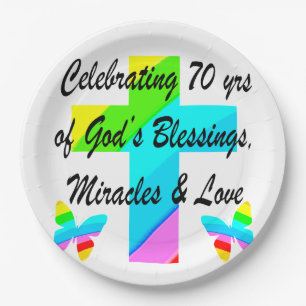 VIEREN 70E VLINDER EN CROSS DESIGN PAPIEREN BORDJE