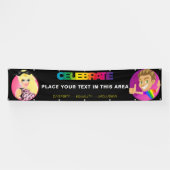 "VIEREN" Gepersonaliseerde Pride Parade/Wall Banne Spandoek (Horizontaal)