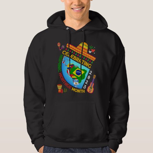 Vieren HISPANIC HERITAGE MAAND 2023 Hoodie (Voorkant)