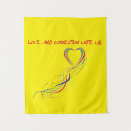 Vieren Liefde en Verbindingsontwerp Wandkleed