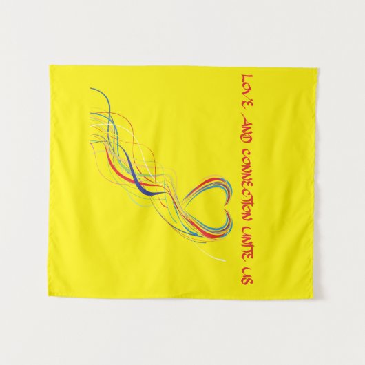 Vieren Liefde en Verbindingsontwerp Wandkleed (Voorkant (horizontaal))